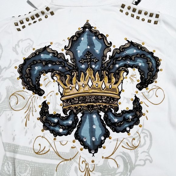 SOLD - Rebel Spirit Hoodie w/ Studs & Rhinestones - NWOT - Picture 10 of 11